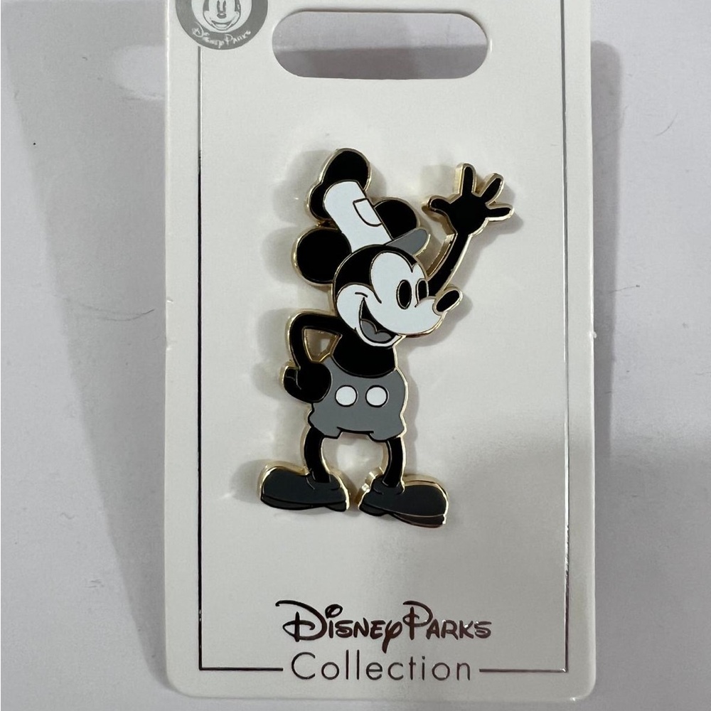 Disney Silver Mickey Mouse Icon Pin